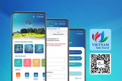 Ứng dụng Du lịch Việt Nam an toàn đã tích hợp tính năng Tờ khai y tế theo quy định của Bộ Y tế