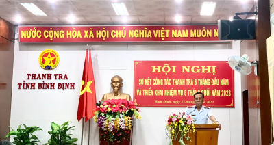 Hội nghị sơ kết 6 tháng đầu năm 2023 ngành Thanh tra tỉnh Bình Định
